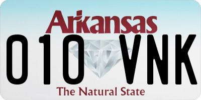 AR license plate 010VNK