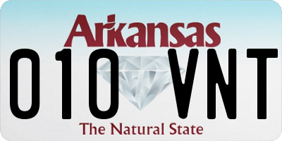 AR license plate 010VNT