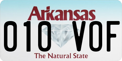 AR license plate 010VOF