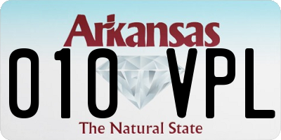 AR license plate 010VPL