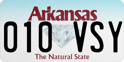 AR license plate 010VSY