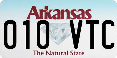 AR license plate 010VTC