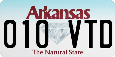 AR license plate 010VTD