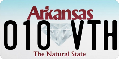 AR license plate 010VTH