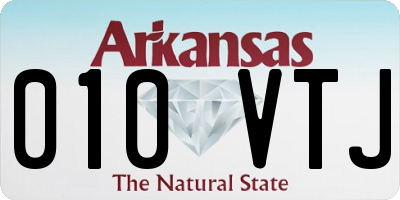 AR license plate 010VTJ