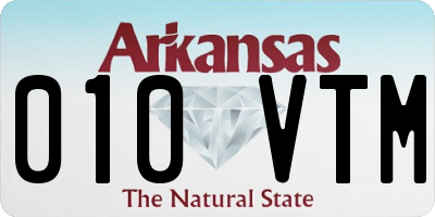 AR license plate 010VTM