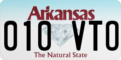 AR license plate 010VTO