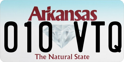 AR license plate 010VTQ