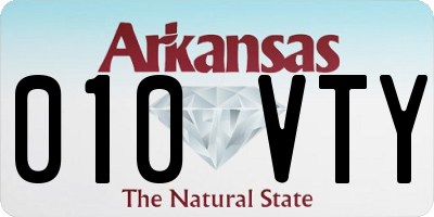 AR license plate 010VTY