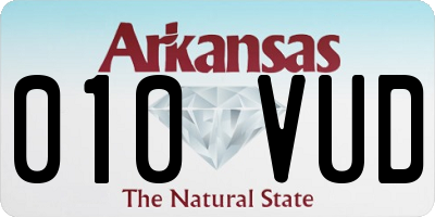 AR license plate 010VUD