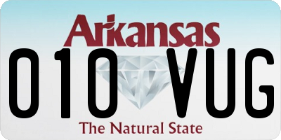 AR license plate 010VUG