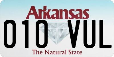 AR license plate 010VUL