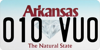 AR license plate 010VUO