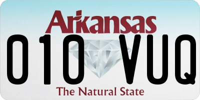 AR license plate 010VUQ