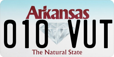 AR license plate 010VUT