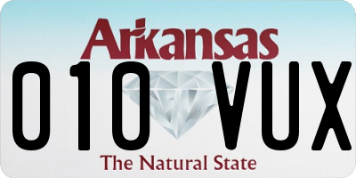 AR license plate 010VUX