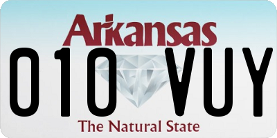 AR license plate 010VUY