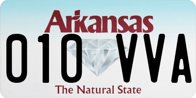 AR license plate 010VVA