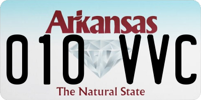 AR license plate 010VVC