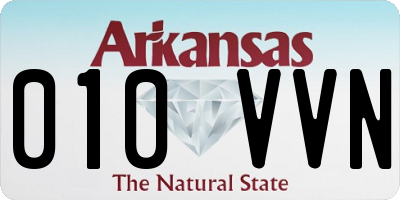 AR license plate 010VVN