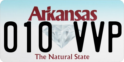 AR license plate 010VVP