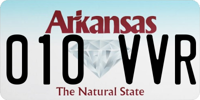 AR license plate 010VVR