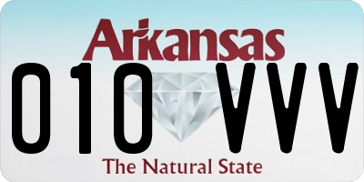 AR license plate 010VVV