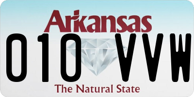AR license plate 010VVW