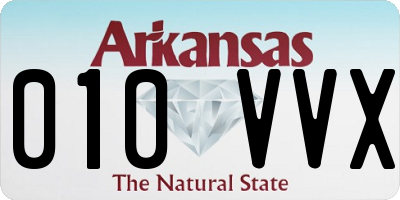 AR license plate 010VVX