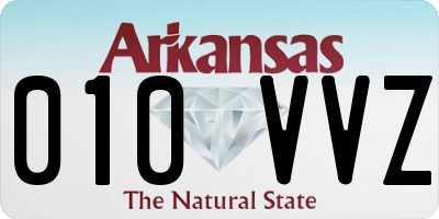 AR license plate 010VVZ