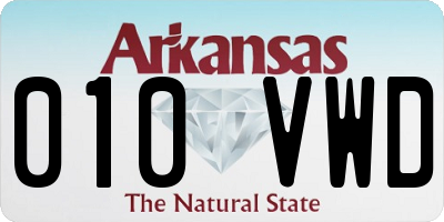 AR license plate 010VWD