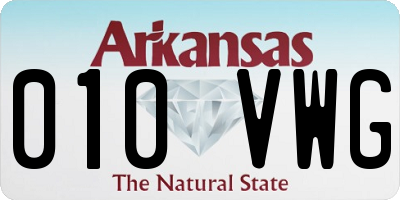 AR license plate 010VWG