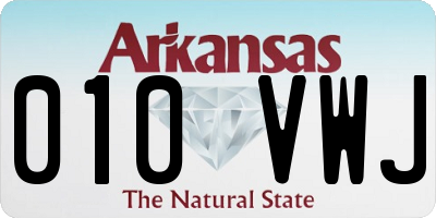 AR license plate 010VWJ