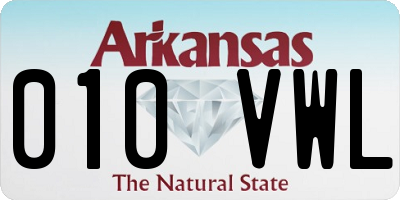 AR license plate 010VWL