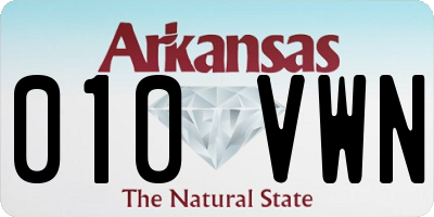 AR license plate 010VWN