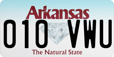 AR license plate 010VWU