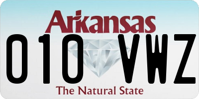 AR license plate 010VWZ