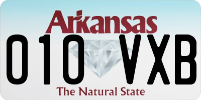 AR license plate 010VXB