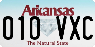 AR license plate 010VXC