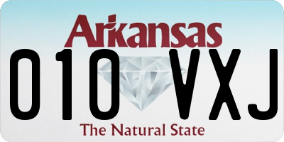 AR license plate 010VXJ