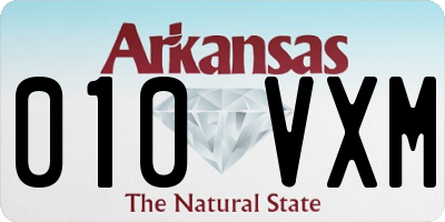 AR license plate 010VXM
