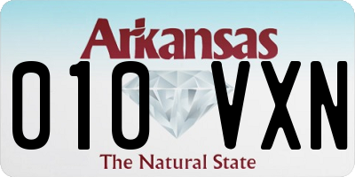 AR license plate 010VXN