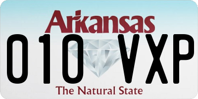 AR license plate 010VXP