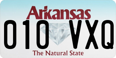 AR license plate 010VXQ
