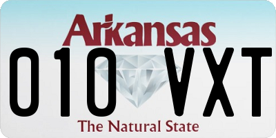 AR license plate 010VXT