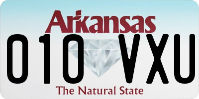 AR license plate 010VXU