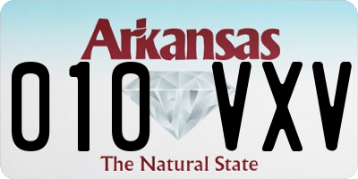 AR license plate 010VXV