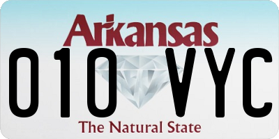 AR license plate 010VYC