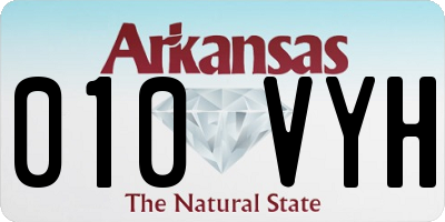 AR license plate 010VYH