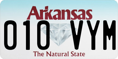 AR license plate 010VYM